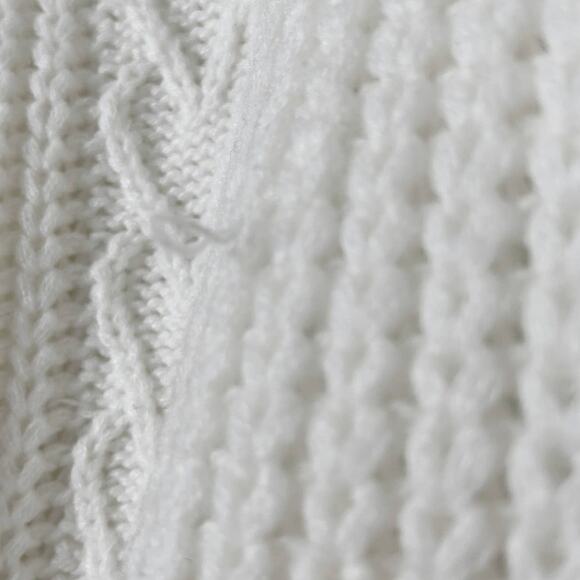 Torrid Open Back Tie Bow Sweater Oversized Knit Long Sleeve Pullover Ivory 1X - Picture 10 of 10